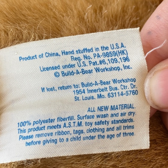 Build-A-Bear Light Brown Plush Teddy - Picture 3 of 3